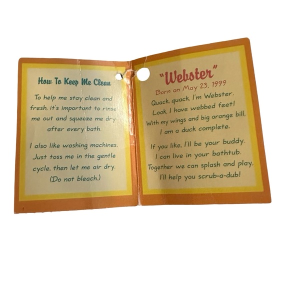 Bath & Body Works Scrubby Buddies NEW Webster Duck Kids Loofah Plush RARE - Picture 10 of 10